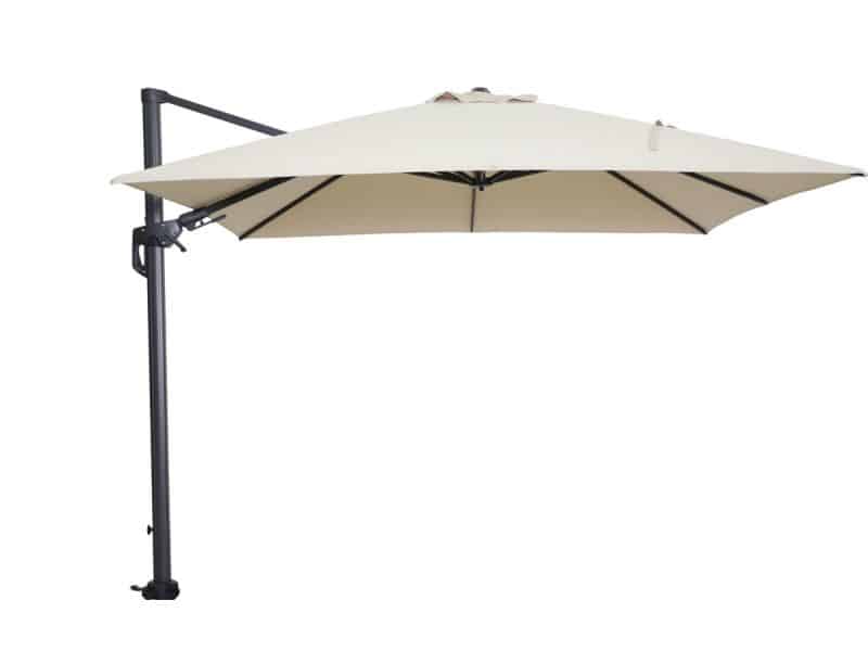 Garden Impressions Hawaii Zweefparasol - 3x3m - Royal grey-ecru