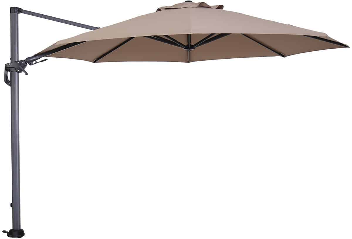 garden impressions hawaii zweefparasol Ø350 cm frame carbon black