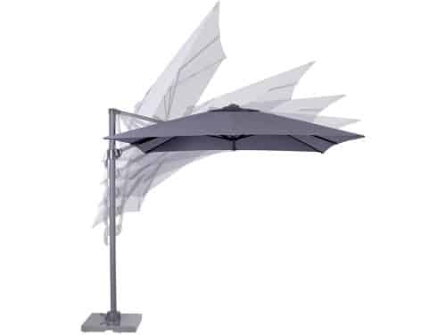 Garden Impressions Hawaii zweefparasol S 250x250 - donker grijs