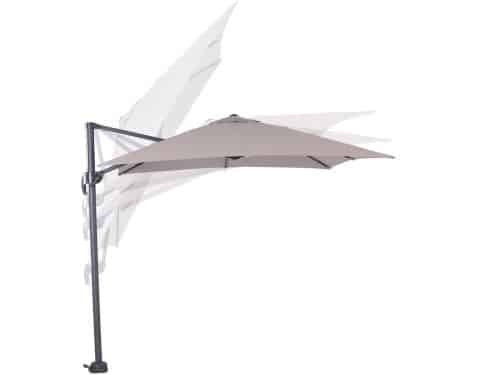 Garden Impressions Hawaii zweefparasol S 250x250 - donker grijs