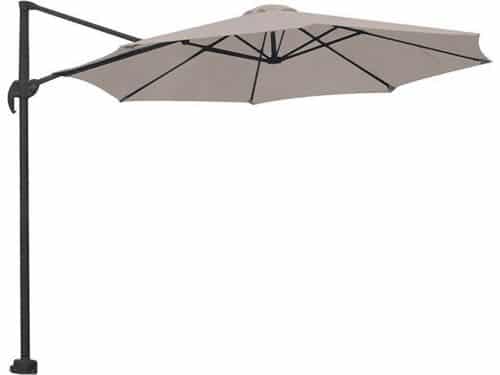 Garden Impressions Hawaii zweefparasol S Ø300 - donker grijs/zand met