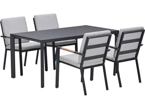 Garden Impressions Kasper tuinset stapelbaar 5-delig - donker grijs