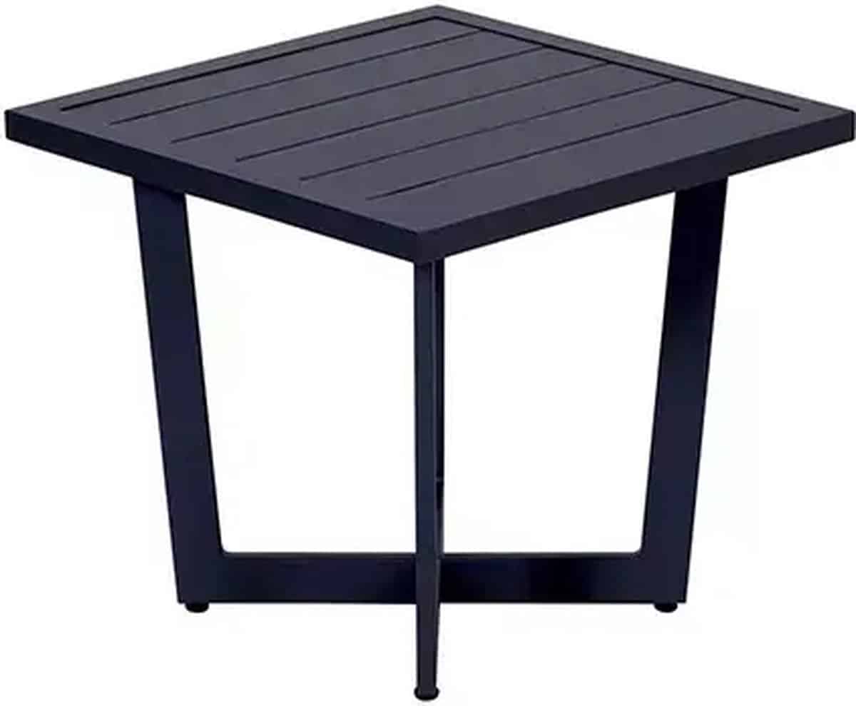 garden impressions kent tuin bijzettafel 47,5×47,5xh42 cm donker grijs