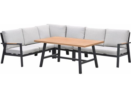 Garden Impressions Lissabon lounge dining set 5-delig - valley sand