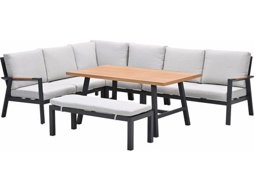Garden Impressions Lissabon lounge dining set 6-delig - valley sand