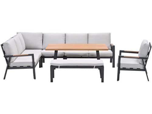 Garden Impressions Lissabon lounge dining set 7-delig links incl stoel