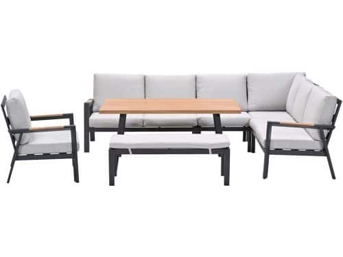 Garden Impressions Lissabon lounge dining set 7-delig rechts incl stoel
