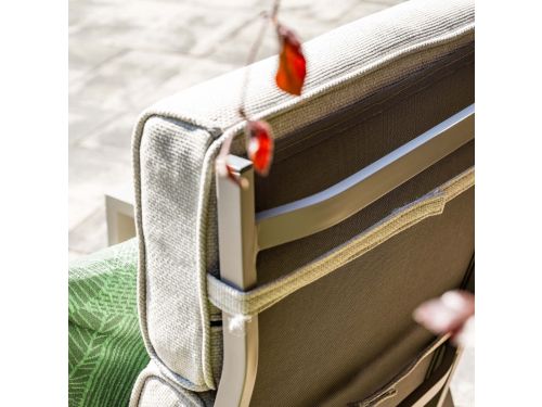 Garden Impressions Lora loungestoelen taupe - Lucas bijzettafel Ø50 cm