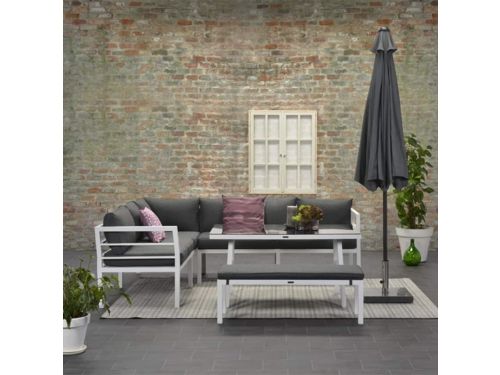 Garden Impressions Lotus - parasol - Ø300 cm - donkergrijs