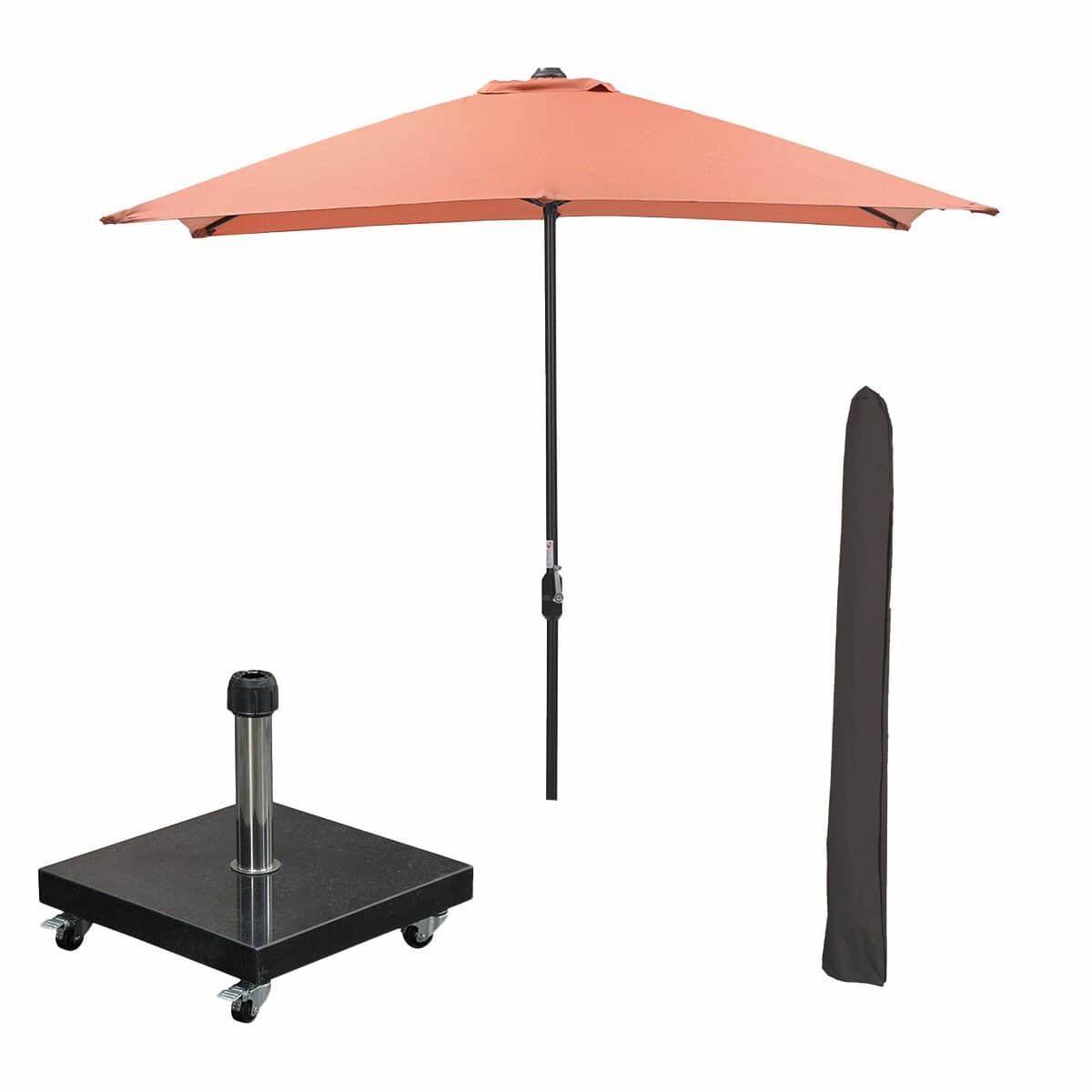 garden impressions lotus stokparasol 250×250 cm koper incl 40