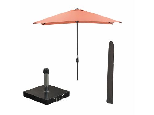 Garden Impressions Lotus stokparasol 250x250 cm - koper incl 40