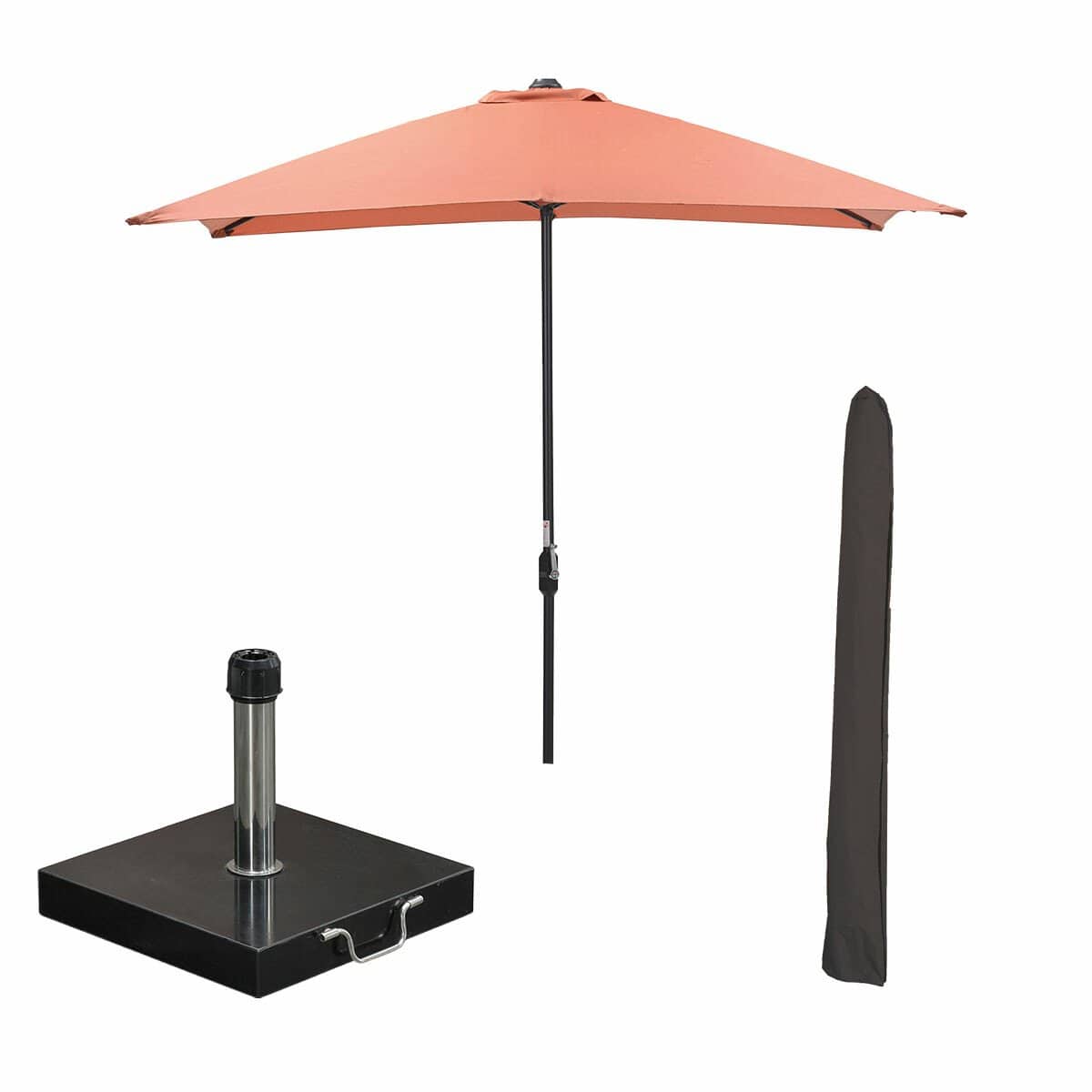 garden impressions lotus stokparasol 250×250 cm koper incl 40