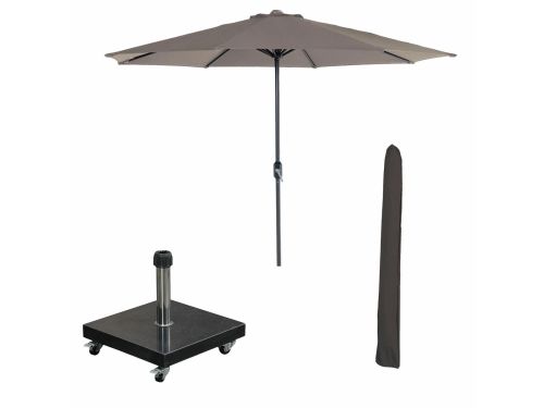 Garden Impressions Lotus stokparasol Ø300 cm - taupe incl 40