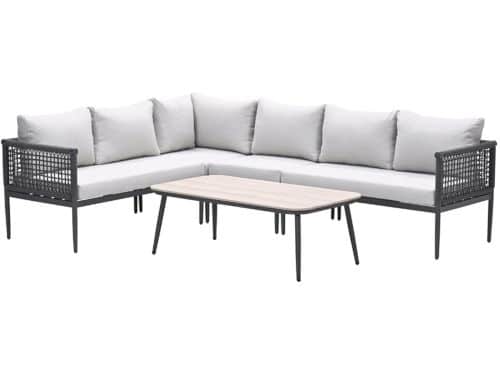 Garden Impressions lounge hoekbank Teramon - donkergrijs