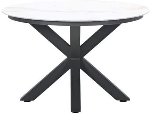 Garden Impressions Lowland Tuintafel Venice White - Ø120 cm