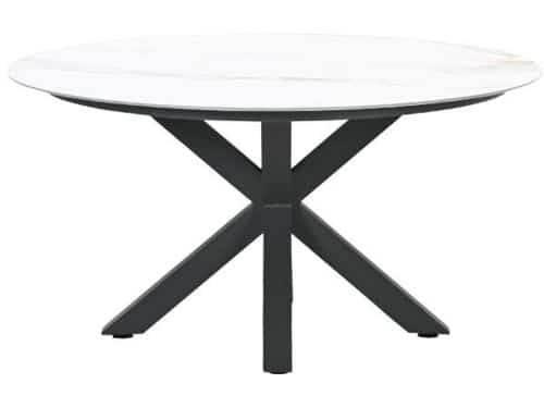 Garden Impressions Lowland Tuintafel Venice White - Ø150 cm