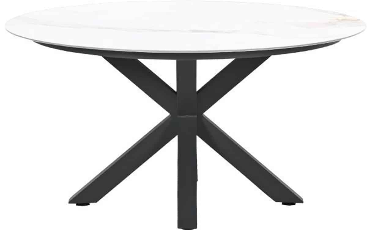 garden impressions lowland tuintafel venice white Ø150 cm