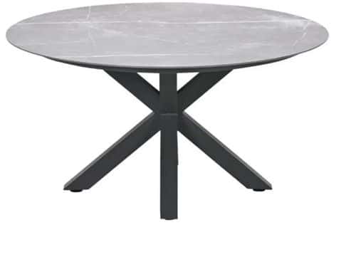 Garden Impressions Lowlands Tuintafel Carbon Black - Ø150 cm