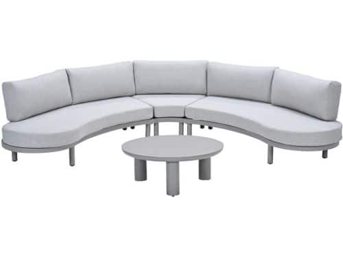 Garden Impressions Mallorca loungeset 4-delig - taupe