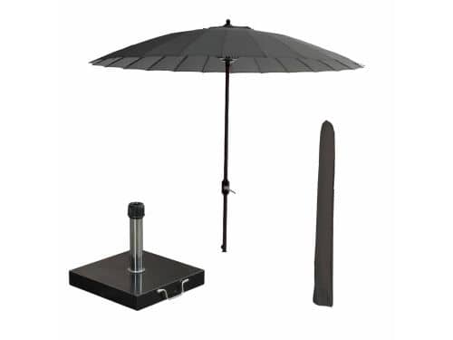Garden Impressions Manilla stokparasol Ø250 cm - donker grijs incl