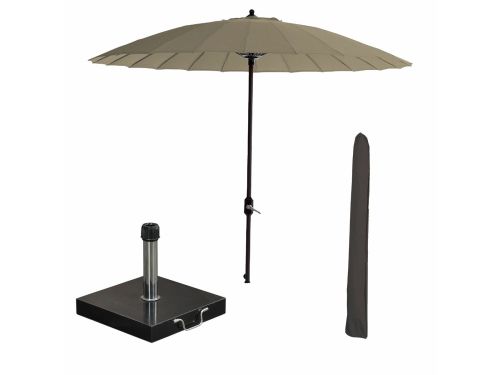 Garden Impressions Manilla stokparasol Ø250 cm - taupe incl 40