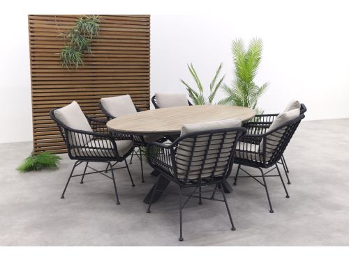 Garden Impressions Margriet / Edison Ovale 7-delige Tuinset