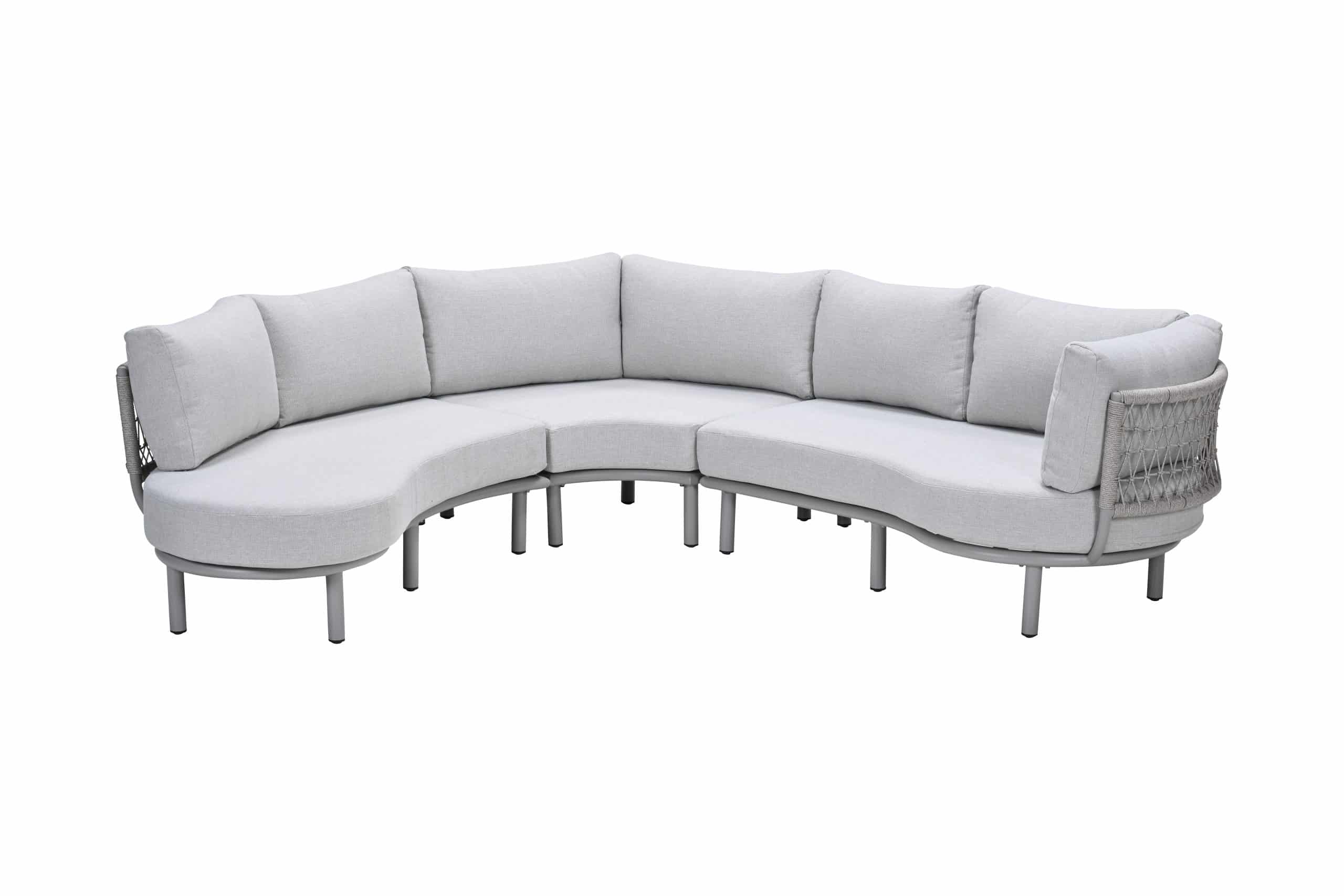 garden impressions matera lounge diningset taupe met sand