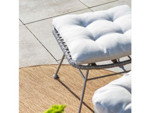 Garden Impressions Melfort loungestoel incl. voetenbank - grey sand