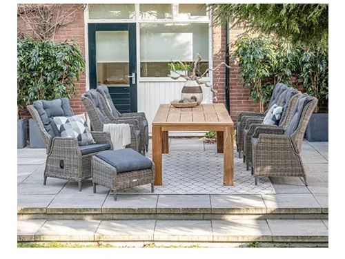 Garden Impressions Mexico Osborne Diningset - Verstelbaar