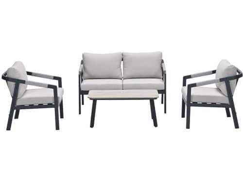 Garden Impressions Milou loungeset 4-delig - donker grijs