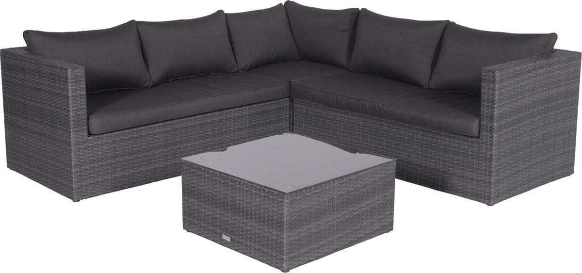 garden impressions montana loungeset earl grey/donker antraciet