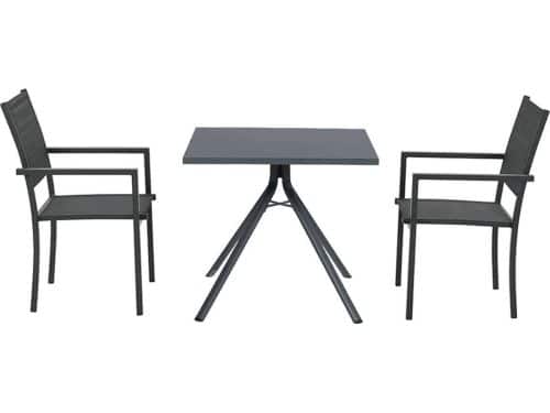 Garden Impressions Moon tuinset 3-delig donker grijs - rimini tuintafel