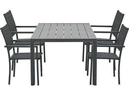 Garden Impressions Moon tuinset 5-delig donker grijs - Adana tuintafel