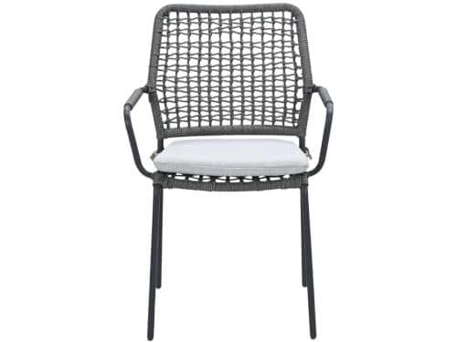 Garden Impressions Natas tuinstoel stapelbaar grijs - 4 stuks