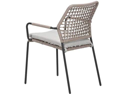 Garden Impressions Natas tuinstoel stapelbaar natural sand - 2 stuks