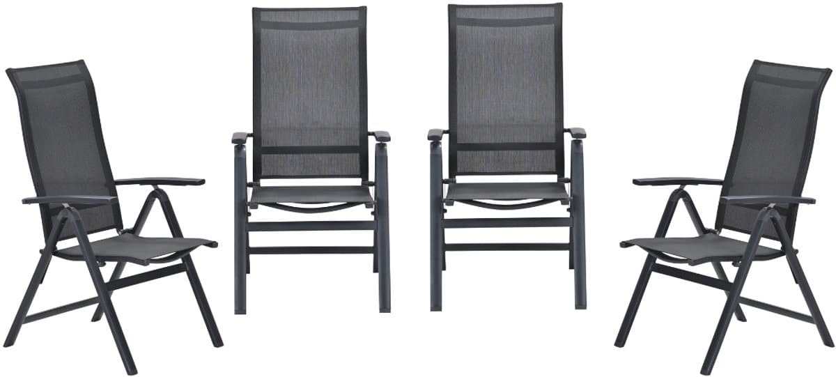 garden impressions osaka verstelbare tuinstoelen set van 4