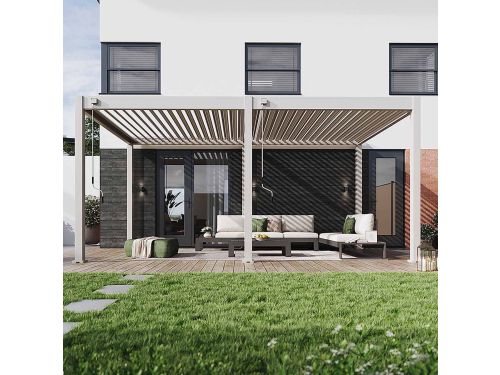 Garden Impressions Pergola bioclimatic tuinpaviljoen 300x530xH255 cm - zand