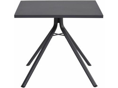 Garden Impressions Rimini tuintafel 80x80 cm donker grijs