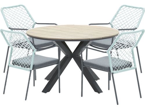 Garden Impressions Ross tuinset 5-delig zacht groen - Tulli tuintafel