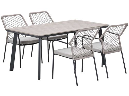 Garden Impressions Ross tuinset sand 5-delig - Penedo tuintafel 160x90