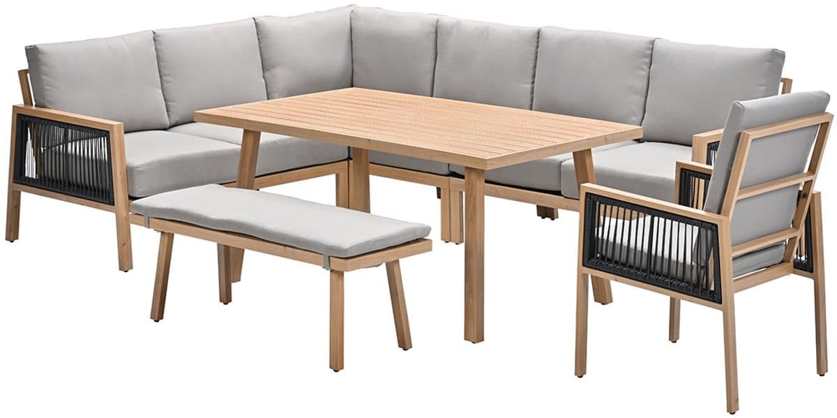garden impressions san capri lounge dining set 7