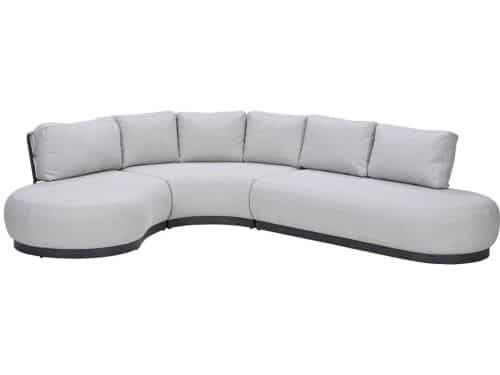 Garden Impressions San Jose loungebank 3-delig links - valley sand