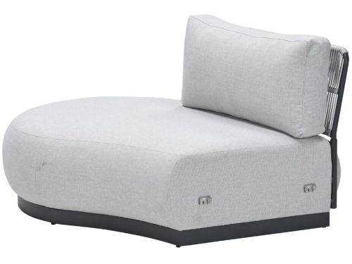 Garden Impressions San Jose loungestoel ronding rechts - valley sand