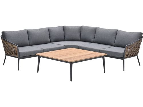 Garden Impressions San Vito loungeset 4-delig - donker grijs