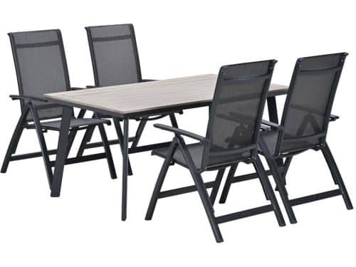 Garden Impressions Santana tuinset 5-delig verstelbaar - Penedo tuintafel 160x90