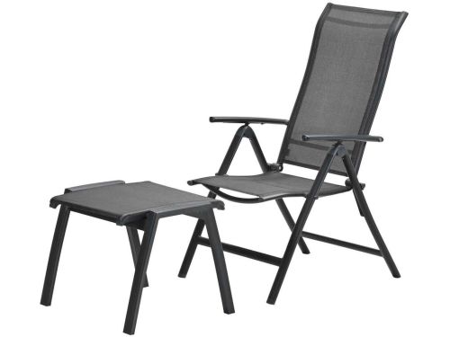 Garden Impressions Santos tuinstoel verstelbaar incl. voetenbank