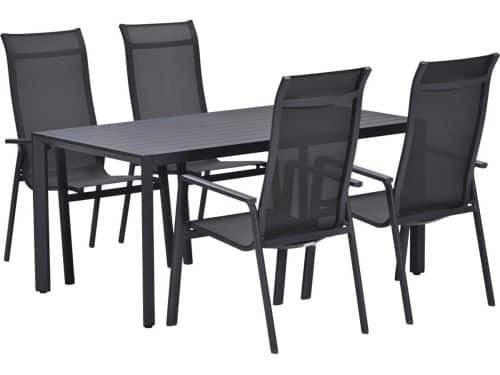 Garden Impressions Siena tuinset 5-delig - Kasper tuintafel 160x84 cm