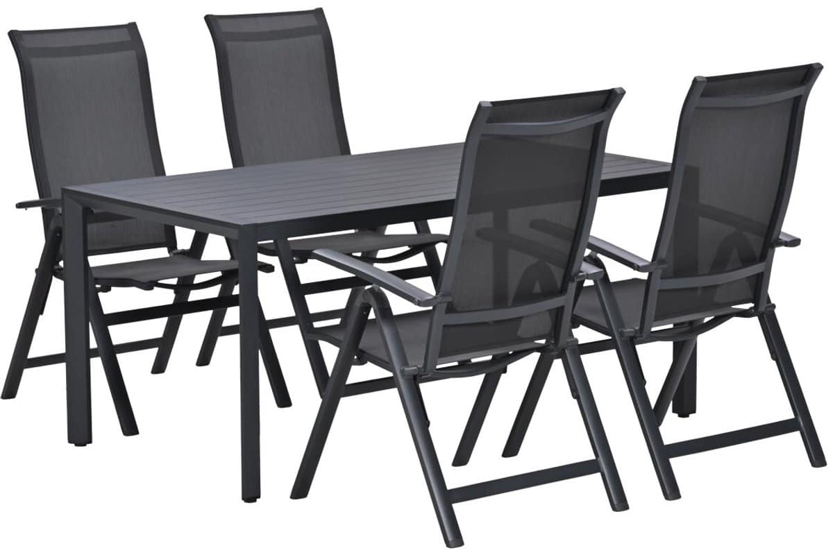 garden impressions siena tuinset 5 delig verstelbaar kasper tuintafel 160×84