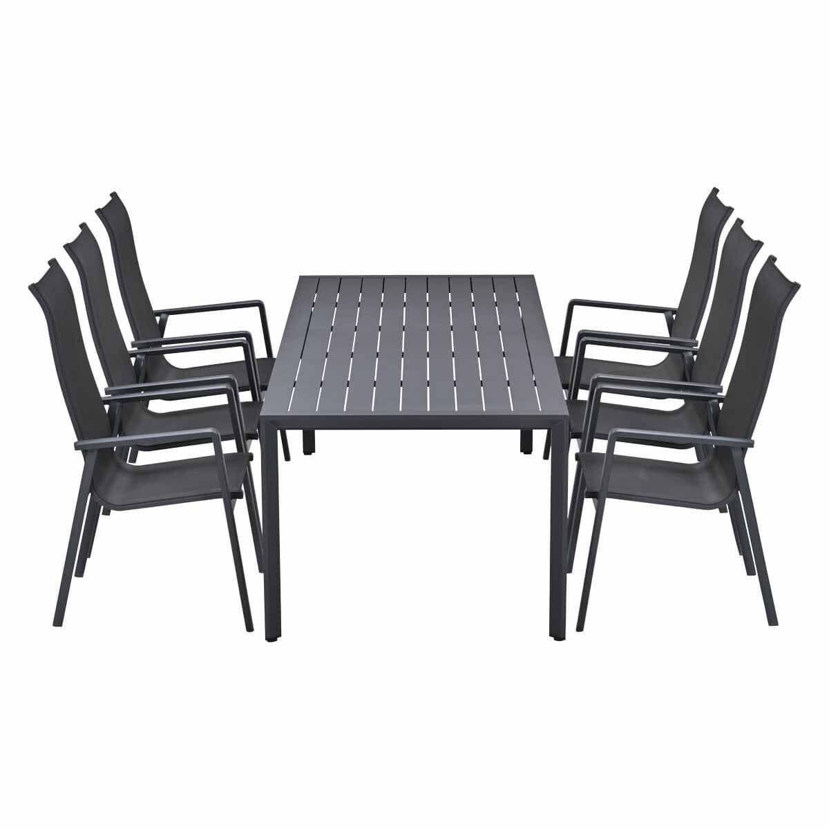 garden impressions siena tuinset 7 delig kasper tuintafel 220×93 cm