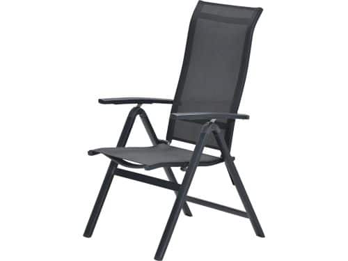 Garden Impressions Siena tuinstoel verstelbaar - donker grijs